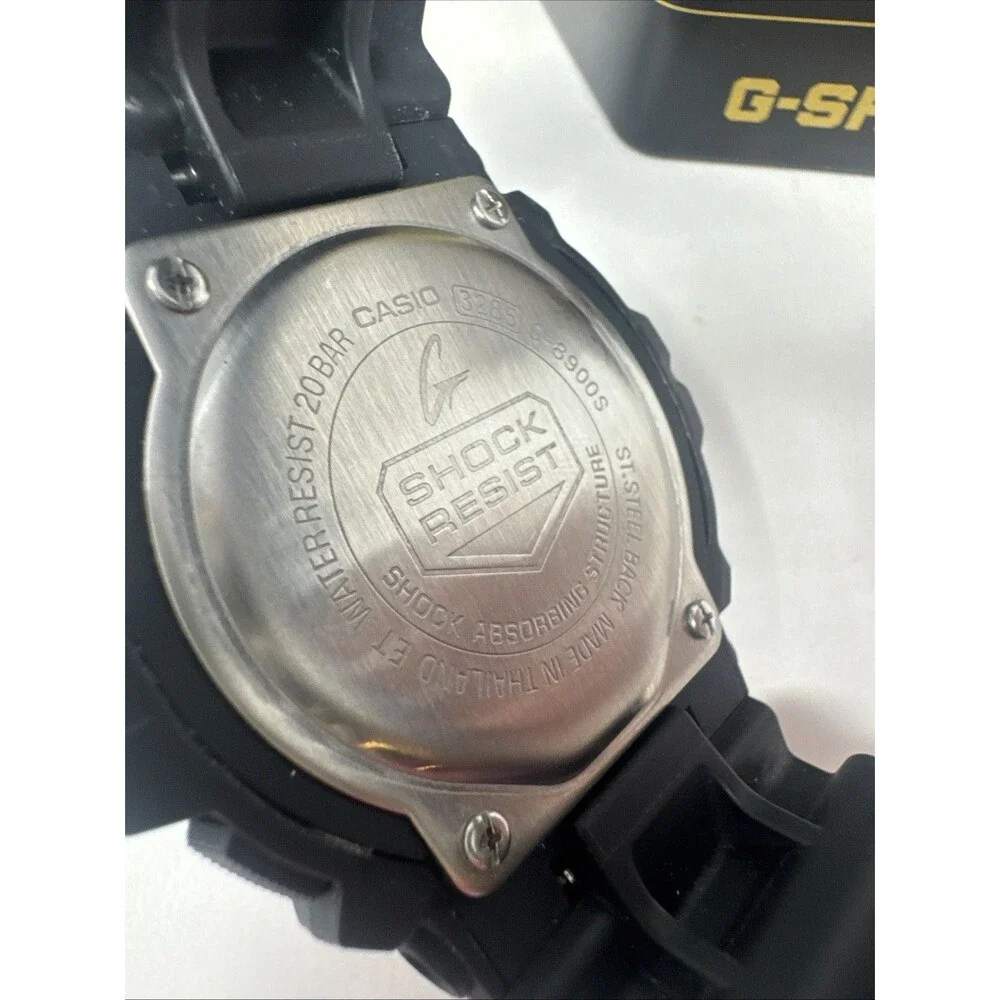 CASIO G-SHOCK 3285 Wristwatch G8900S Black w/ silver details NEW IN BOX papers